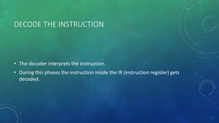 INSTRUCTION CYCLE | PPTX