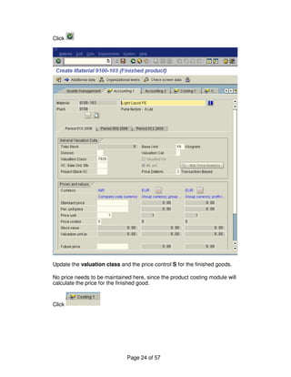 Co product costing master data | PDF