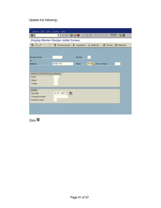 Co product costing master data | PDF
