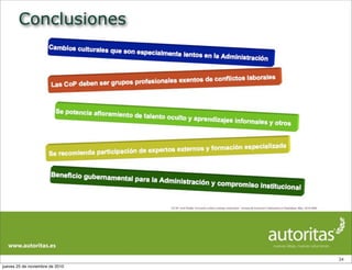 Conclusiones
34
jueves 25 de noviembre de 2010
 