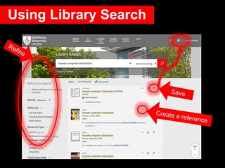 Using Library Search
 