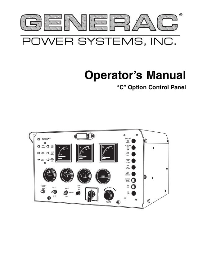 generac generator manual