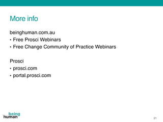 August Community of Practice Webinar - How to manage resistance to change!