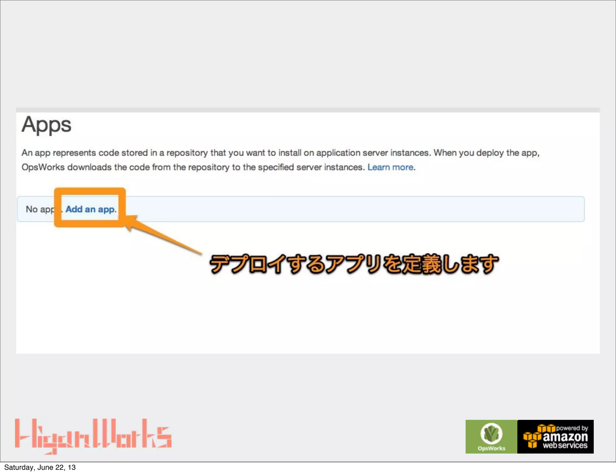 Saturday, June 22, 13
 