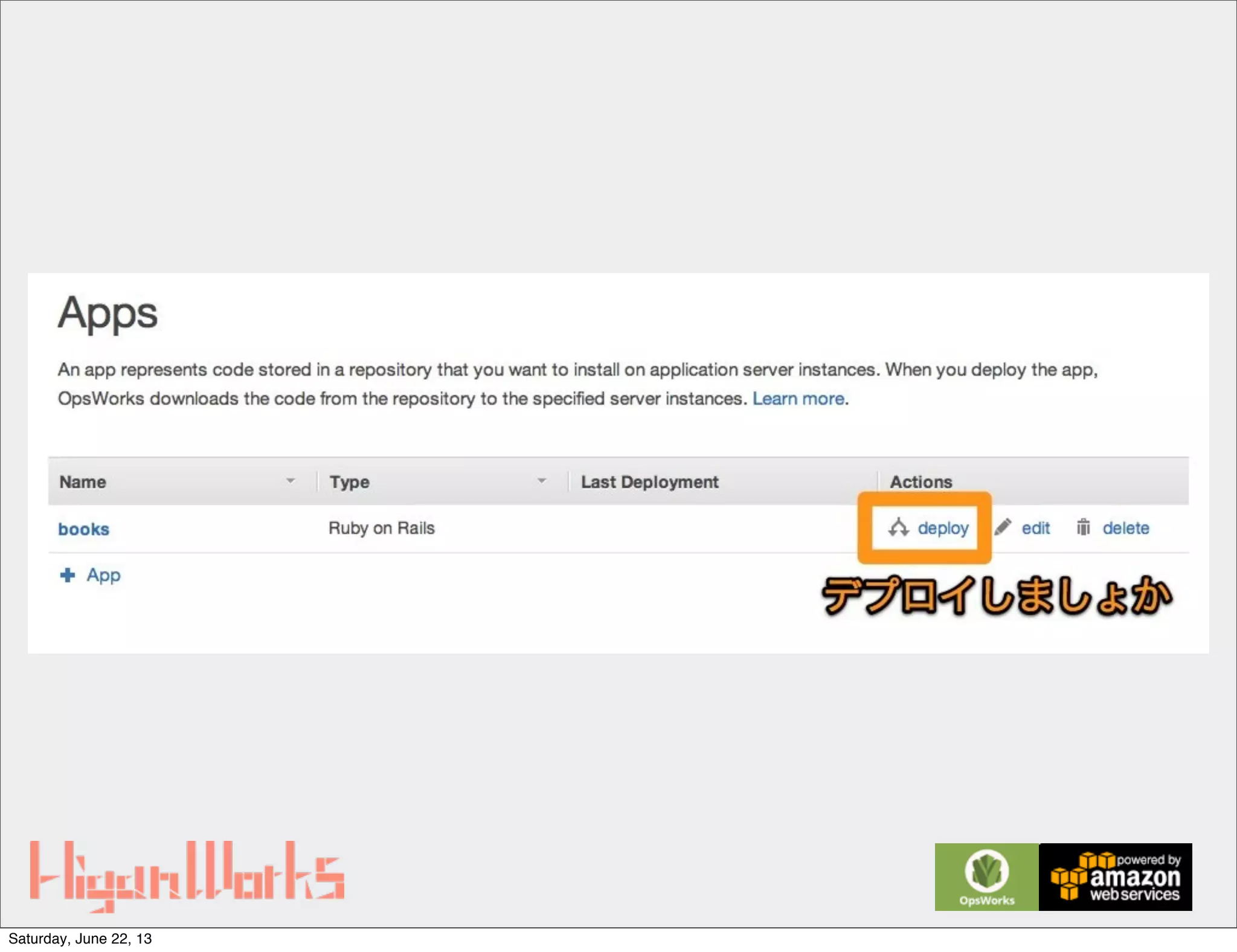 Saturday, June 22, 13
 