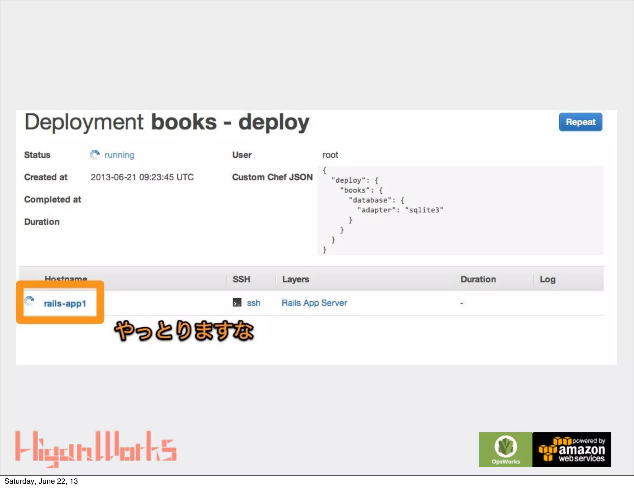 Saturday, June 22, 13
 