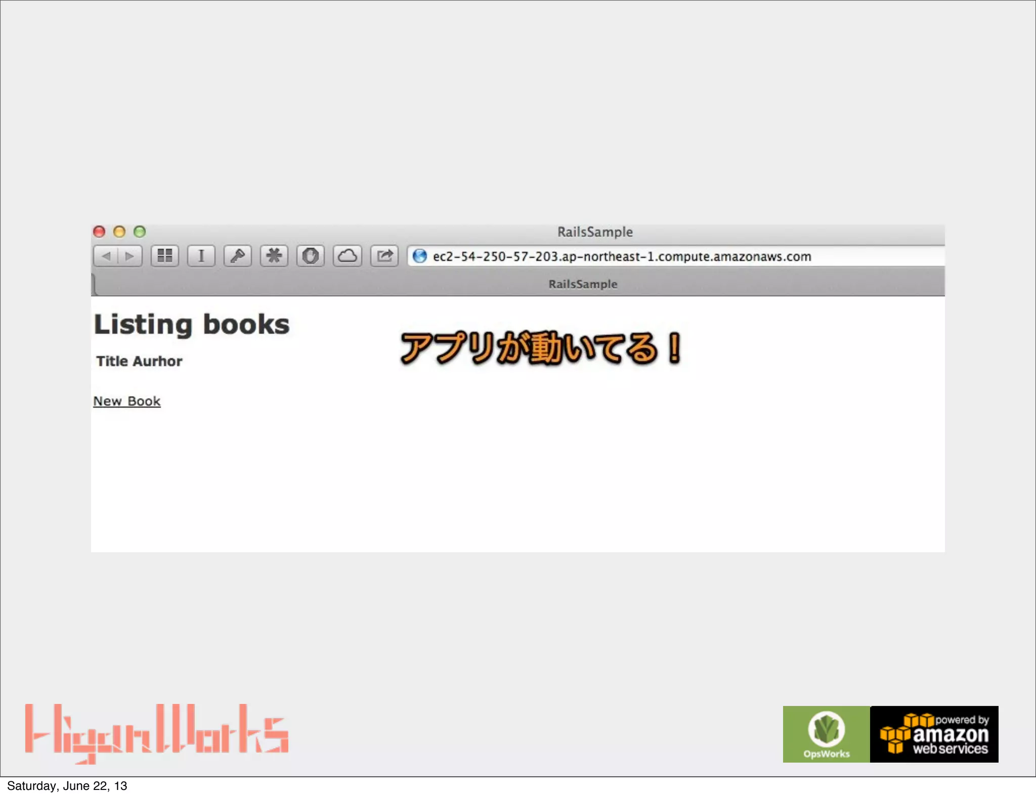 Saturday, June 22, 13
 