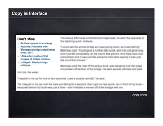 Copy is Interface




                    cnn.com