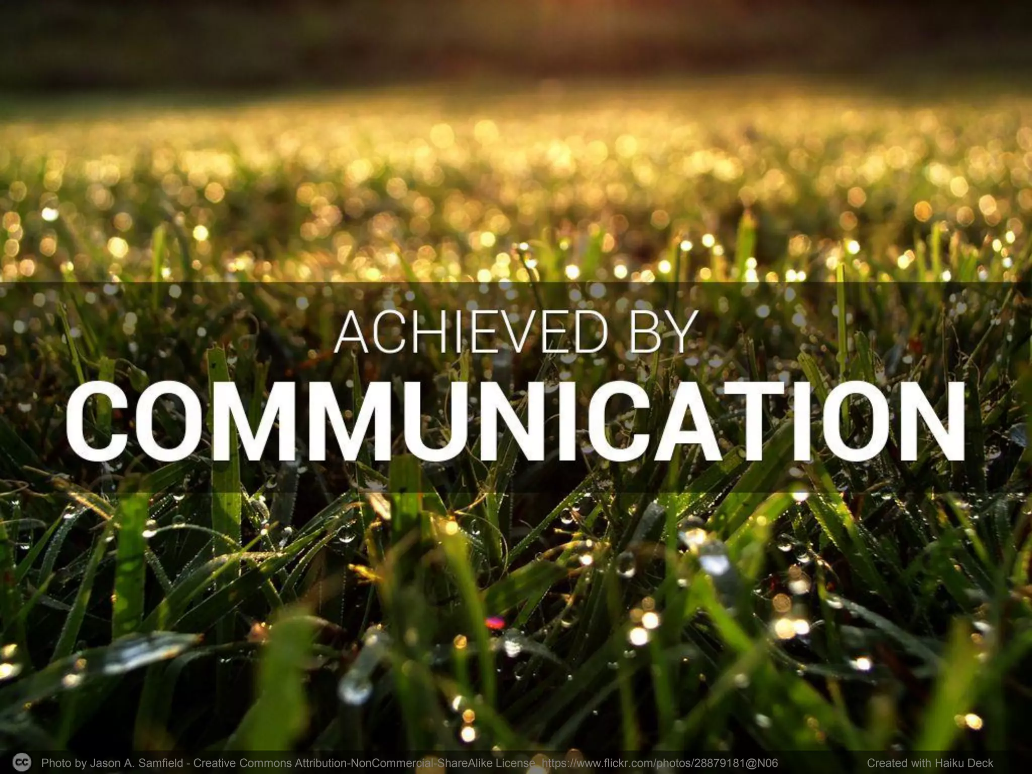 Photo by Jason A. Samfield - Creative Commons Attribution-NonCommercial-ShareAlike License https://www.flickr.com/photos/28879181@N06 Created with Haiku Deck
 