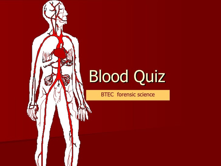Copy Of Blood Quiz