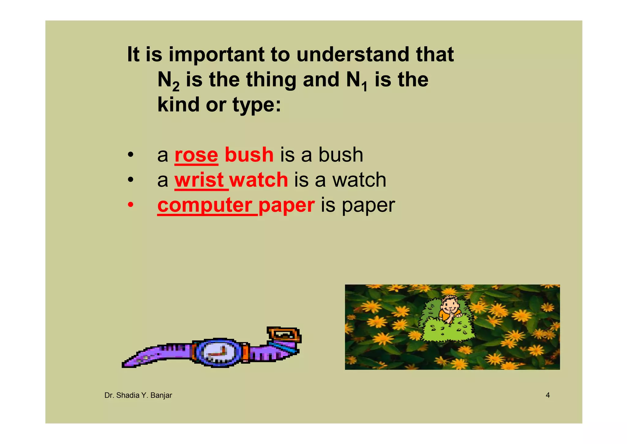 Nouns As Modifiers, By Dr Shadia [Compatibility Mode] | PDF
