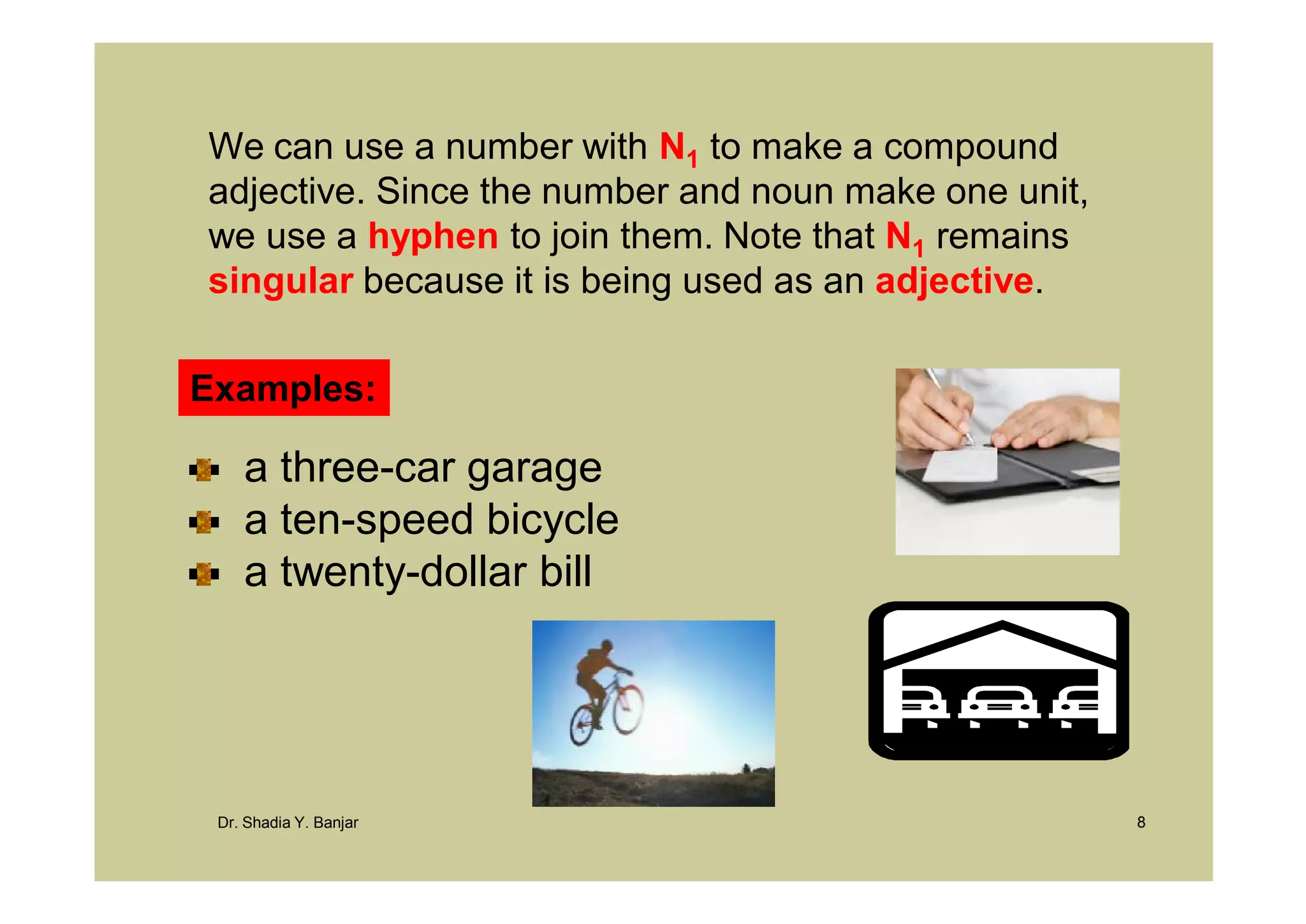 Nouns As Modifiers, By Dr Shadia [Compatibility Mode] | PDF