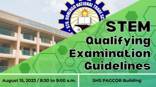 August 15, 2023 / 8:30 to 9:00 a.m. SHS PAGCOR Building
 