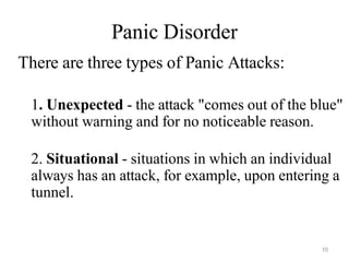 Panic Disorder Examples Comprehensive Overview of Anxiety Disorders and Physical Therapy ...