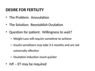 POLYCYSTIC OVARIAN SYNDROME IN OBSTETRICS AND GYNECOLOGY | PPTX