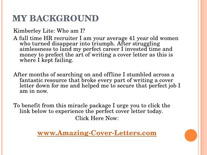 making a good cover letters