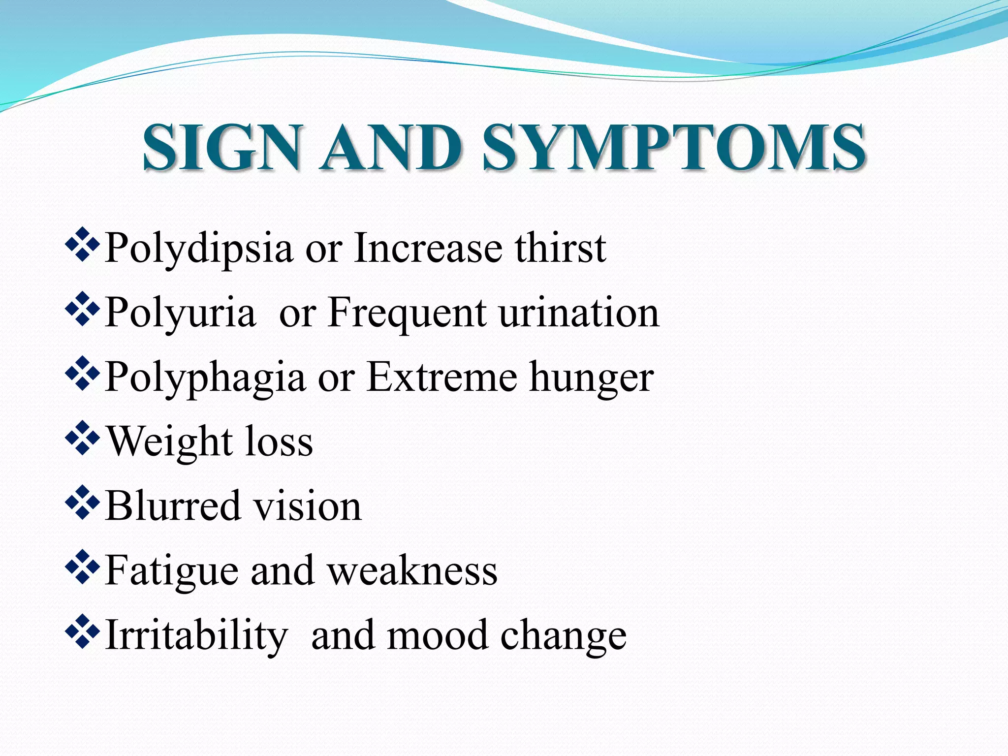 diabetes mellitus presentation | PPTX