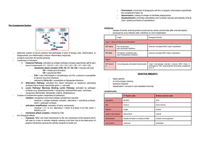 Immunology Notes Presentations - Bacteriology | PPT