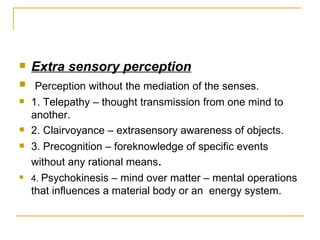 perception sensation