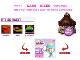 GIANT CAKE SIZED CUPCAKES THE FAST AND EASY WAY TO MAKE CUPCAKES 