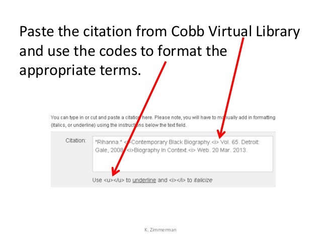 Copy and paste citations from cobb virtual library Copy and paste citations from cobb virtual library