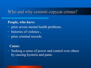 Copycat Crimes | PPT