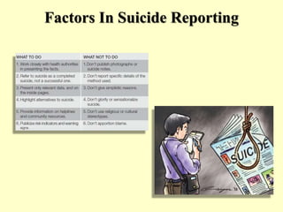 Factors In Suicide Reporting
 
