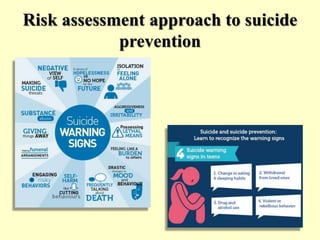 Risk assessment approach to suicide
prevention
 