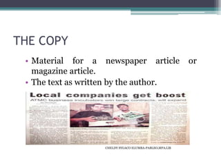 Copy Articles. Example Copy editing | PPTX