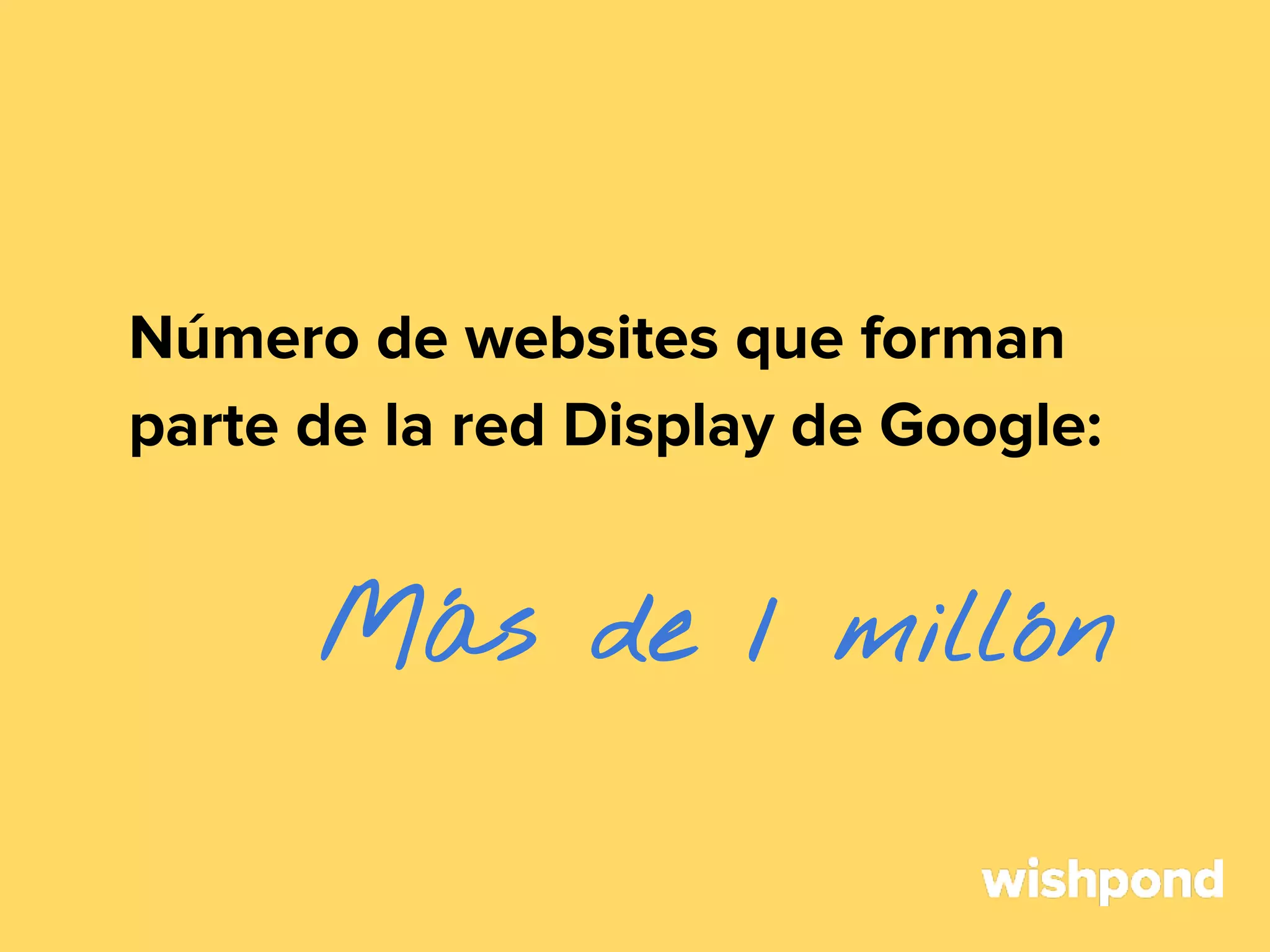Número de websites que forman
parte de la red Display de Google:

Más de 1 millón

 