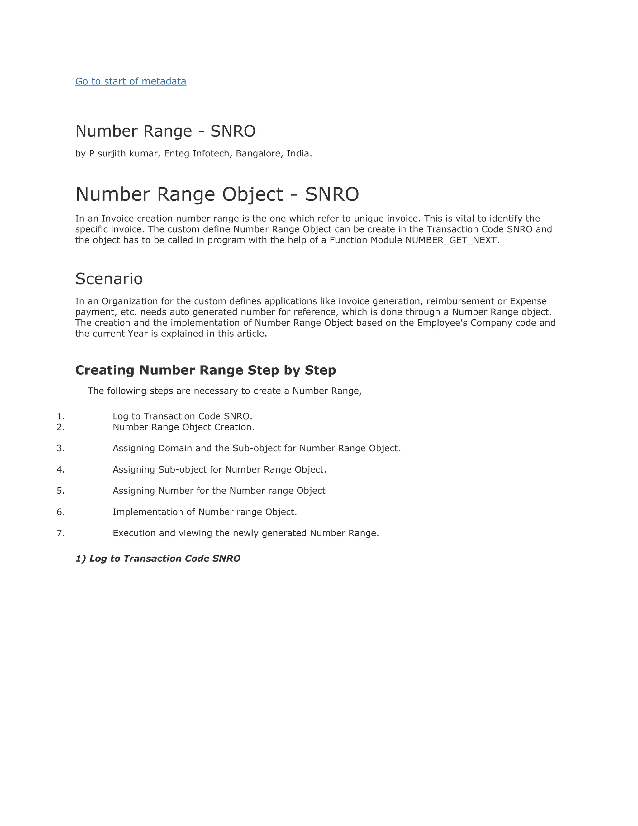 Copying number ranges in SAP FICO ECC | DOC