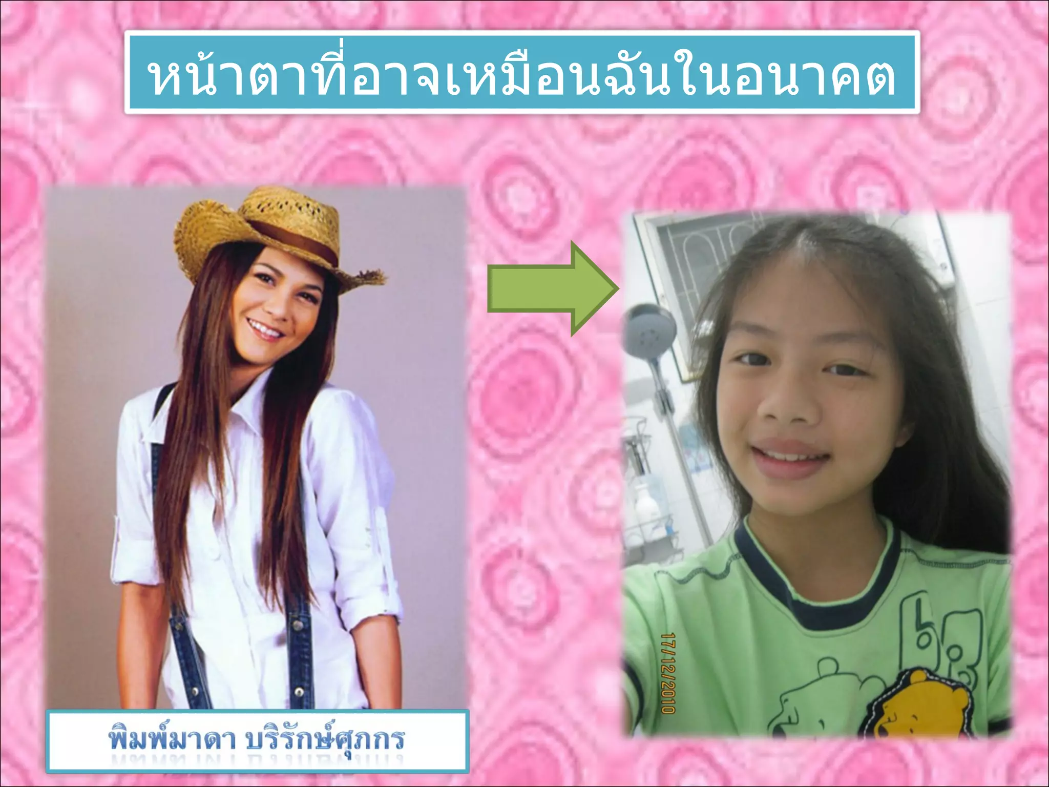 หน้าตาที่อาจเหมือนฉันในอนาคต 