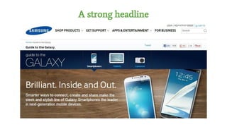 A strong headline
