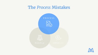 The Process Mistakes
P R O F I T SP E O P L E
P R O C E S S
 