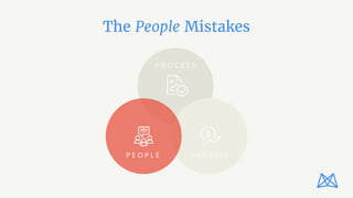 The People Mistakes
P R O F I T SP E O P L E
P R O C E S S
 