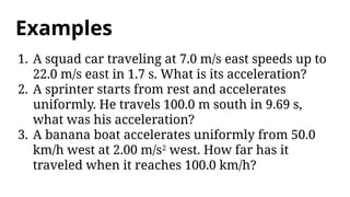 Intro to 1D Kinematics physics notes .pptx