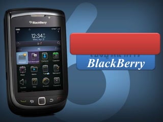 การวางแผน การสื่อสารการตลาดเชิงบูรณาการ BlackBerry 