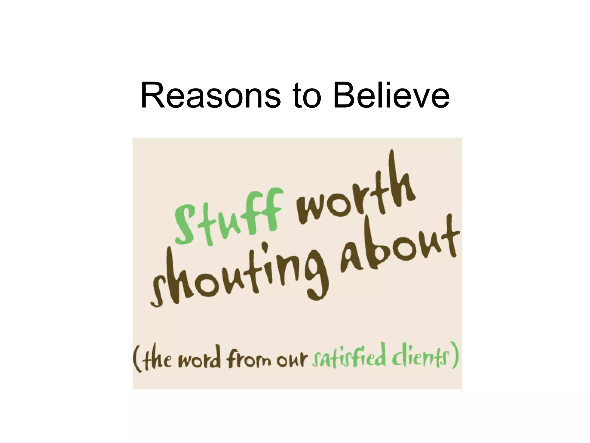 Reasons to Believe 
