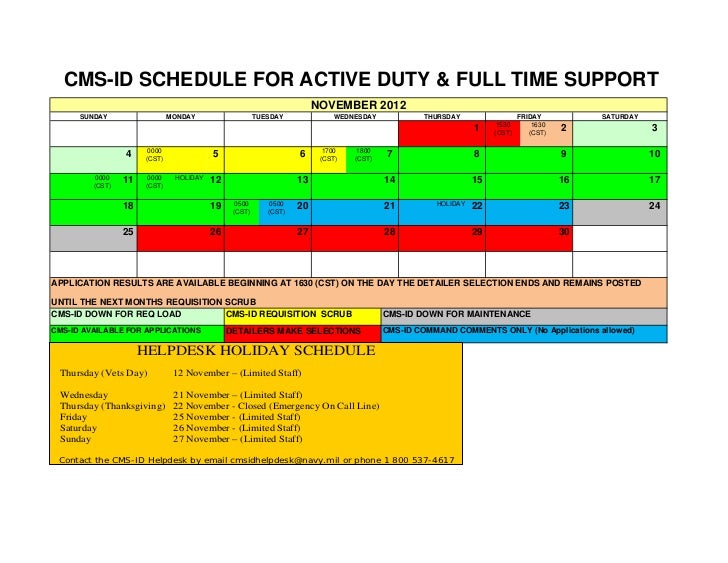 CMSID 2012 active calendar