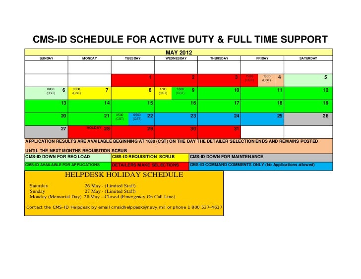 CMSID 2012 active calendar