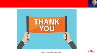 21
Copyright © 2019 ONE BCG. All rights reserved.
 