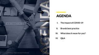 AGENDA
I. The impact of COVID-19
II. Brands best practice
III. What does it mean for you?
IV. Q&A
© 2020 Antavo. Reproduct...