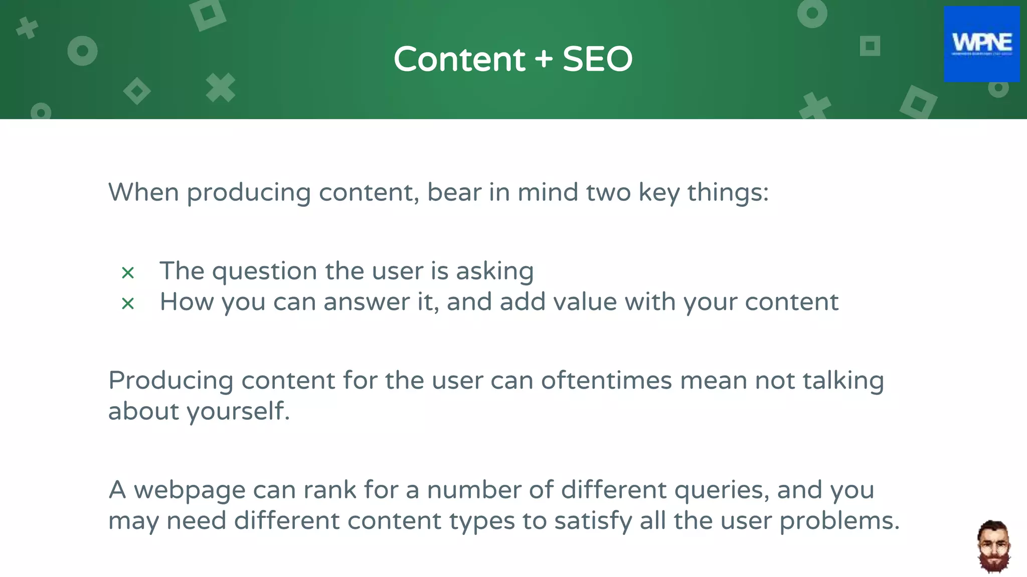 WordPress North East (Jan 2021) ~ SEO Fundamentals For WordPress