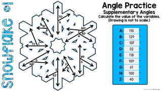 Angle Math Snowflake Copy of 2026 Snowflake Angles & Equations.pdf