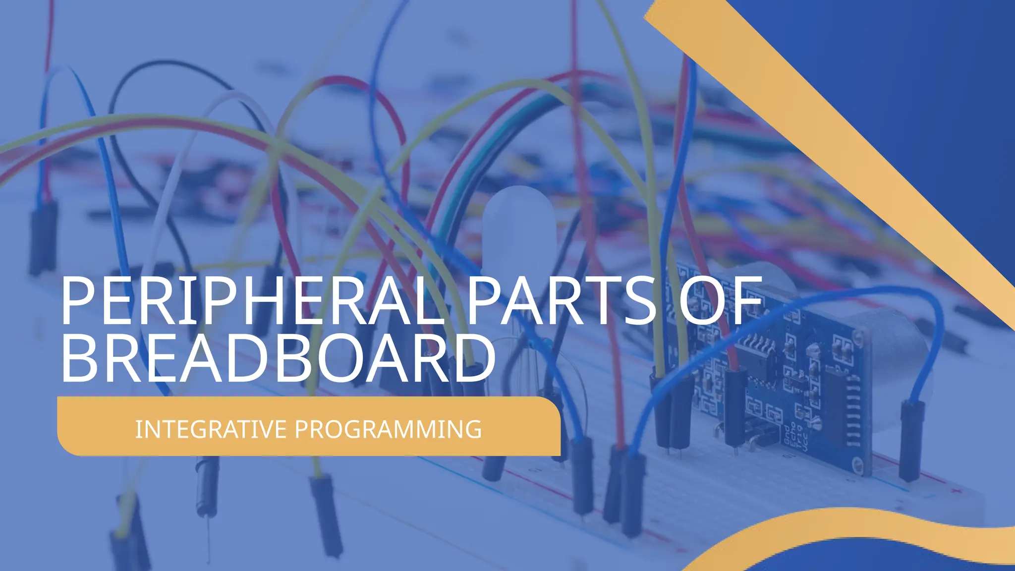 INTEGRATIVE PROGRAMMING
PERIPHERAL PARTS OF
BREADBOARD
 