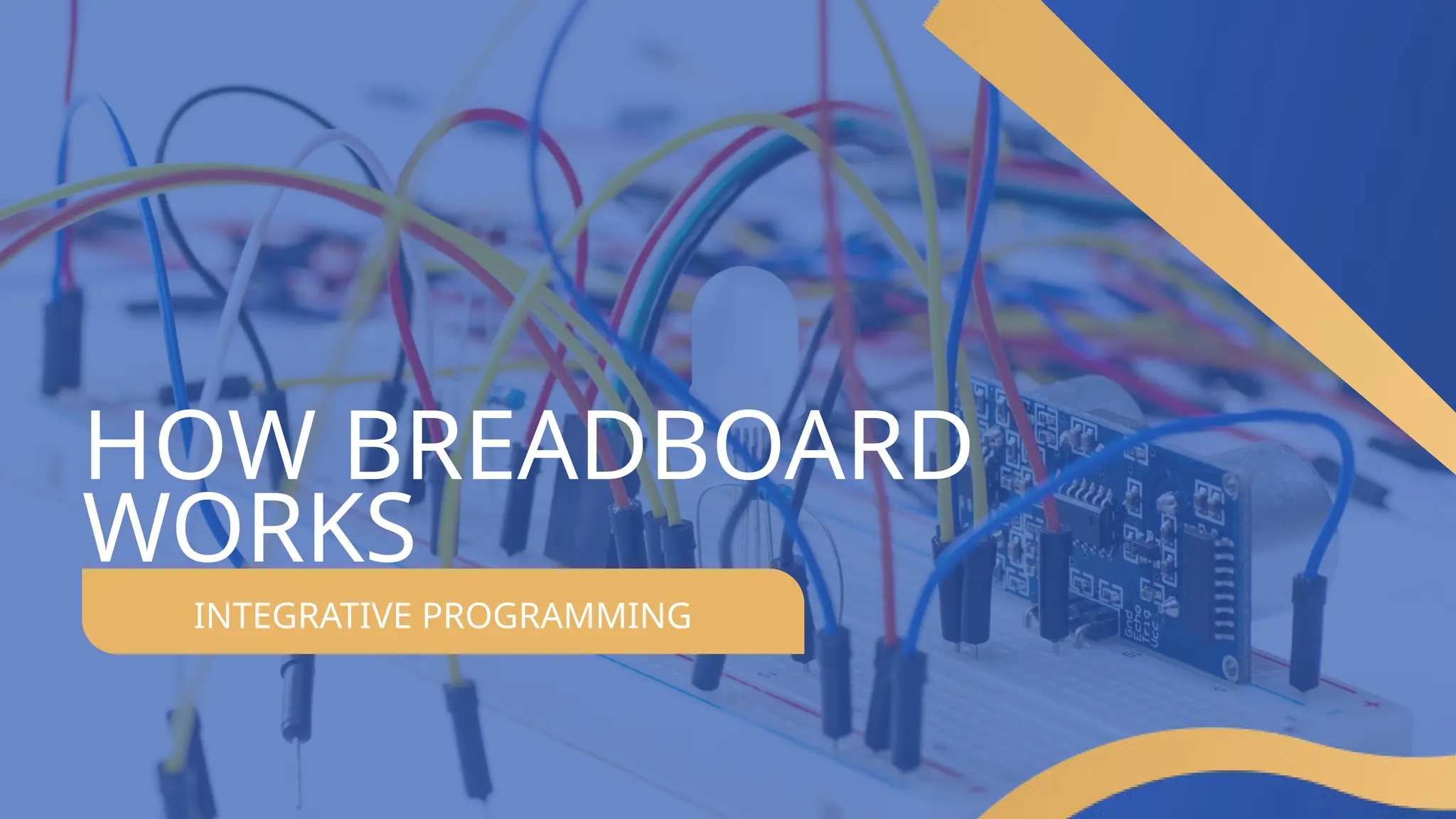 INTEGRATIVE PROGRAMMING
HOW BREADBOARD
WORKS
 