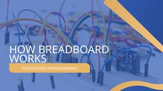 INTEGRATIVE PROGRAMMING
HOW BREADBOARD
WORKS
 