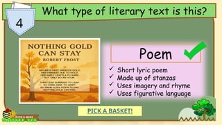 Understanding Literary Texts: Types, Purposes, and Creative Writing for ...