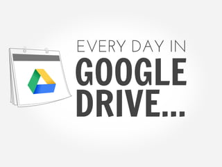EVERY DAY IN

GOOGLE
DRIVE...
 