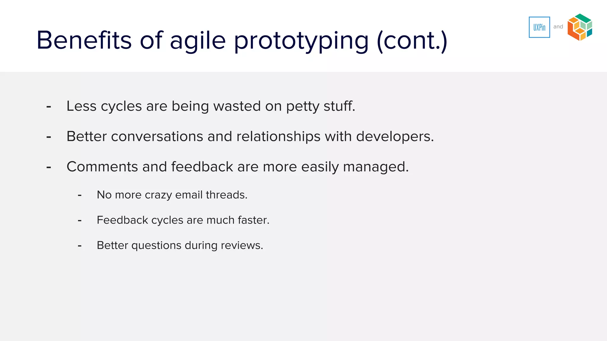 Things just run smoother
We’re able to spend more time on real business
solutions and user experiences, and spend less time
dealing with … the crap.
(for lack of a better term)
 